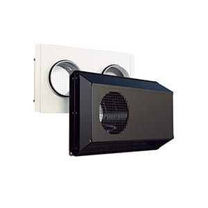 Zewnętrzna czerpnia ścienna - fi 160mm czarna
